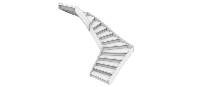 Halbgewendelte Treppe